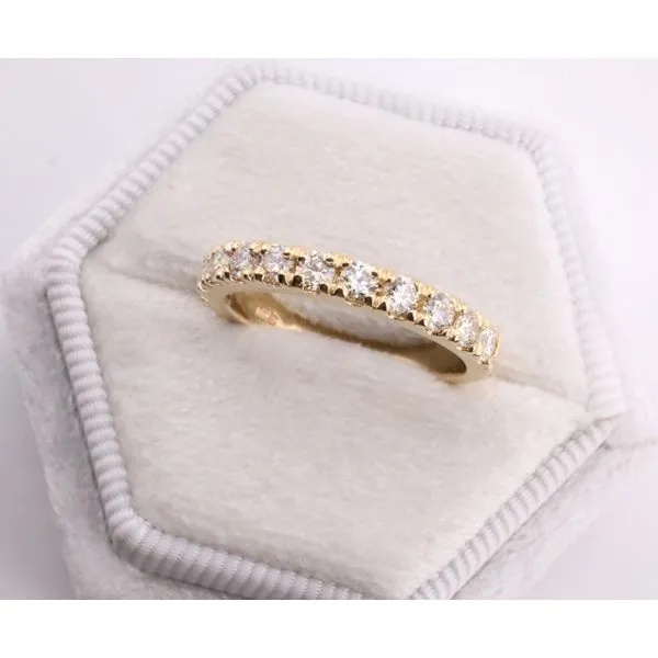 14K Yellow Gold Prong-Set Diamond Band Puckett's Fine Jewelry Benton, KY