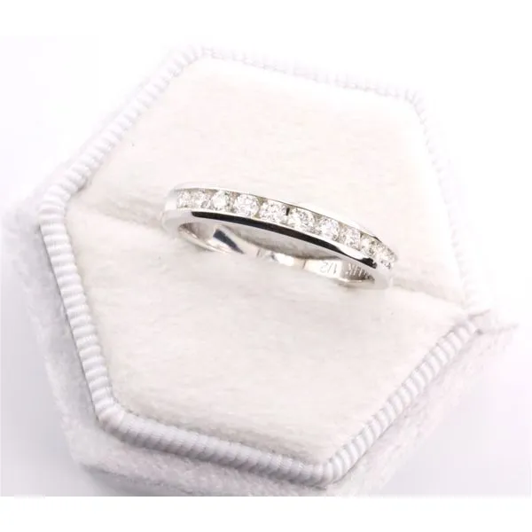 14K White Gold Diamond Channel Band Puckett's Fine Jewelry Benton, KY