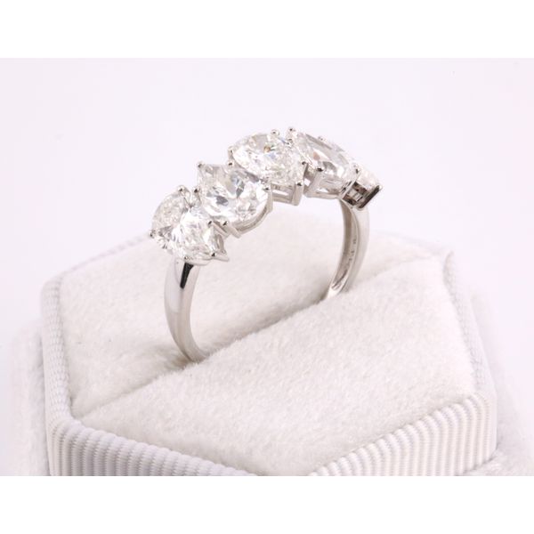 10K White Gold Women’s Wedding Band 3.50ctw Lab-Grown Pear Shape Diamonds Image 2 Puckett's Fine Jewelry Benton, KY