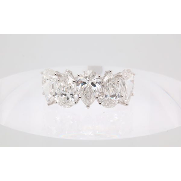 10K White Gold Women’s Wedding Band 3.50ctw Lab-Grown Pear Shape Diamonds Puckett's Fine Jewelry Benton, KY