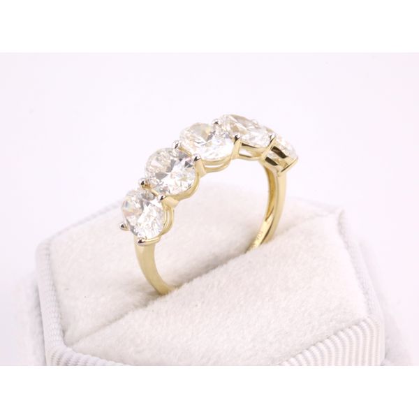 10K Yellow Gold Anniversary Band 4.00ctw Oval Lab-Grown Diamonds Image 2 Puckett's Fine Jewelry Benton, KY