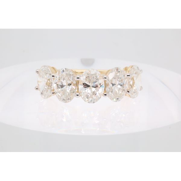 10K Yellow Gold Anniversary Band 4.00ctw Oval Lab-Grown Diamonds Puckett's Fine Jewelry Benton, KY