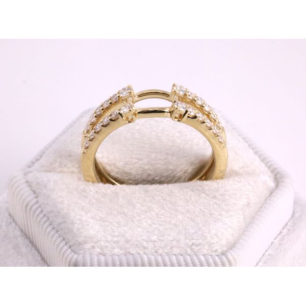 14K Yellow Gold Diamond Guard Ring Image 3 Puckett's Fine Jewelry Benton, KY