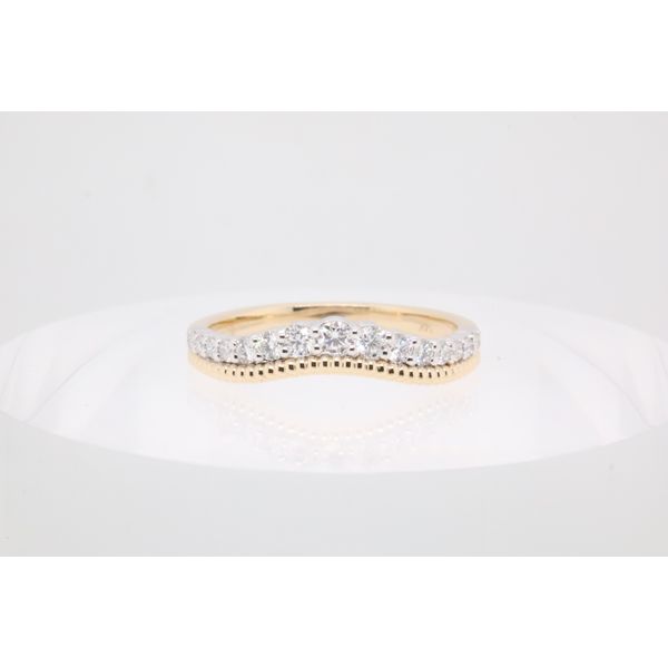 14K Yellow Gold Curved Diamond Band Enhancer Puckett's Fine Jewelry Benton, KY
