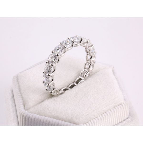 14K White Gold Lab-Grown Diamond Eternity Band – 3.15ctw (Size 6) Image 2 Puckett's Fine Jewelry Benton, KY
