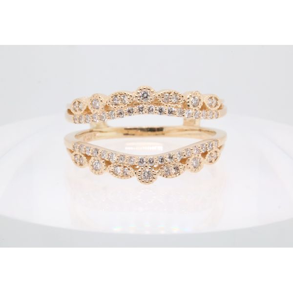 14K Yellow Gold Diamond Crown Ring Guard Puckett's Fine Jewelry Benton, KY