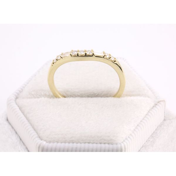 14K Yellow Gold Natural Diamond Contour Wrap Band Image 3 Puckett's Fine Jewelry Benton, KY