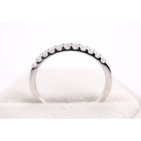 14K White Gold Lab-Grown Diamond Wedding Band Image 3 Puckett's Fine Jewelry Benton, KY