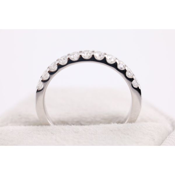 14K White Gold Lab-Grown Diamond Wedding Band Image 3 Puckett's Fine Jewelry Benton, KY