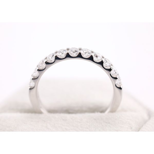 14K White Gold Lab-Grown Diamond Wedding Band Image 3 Puckett's Fine Jewelry Benton, KY