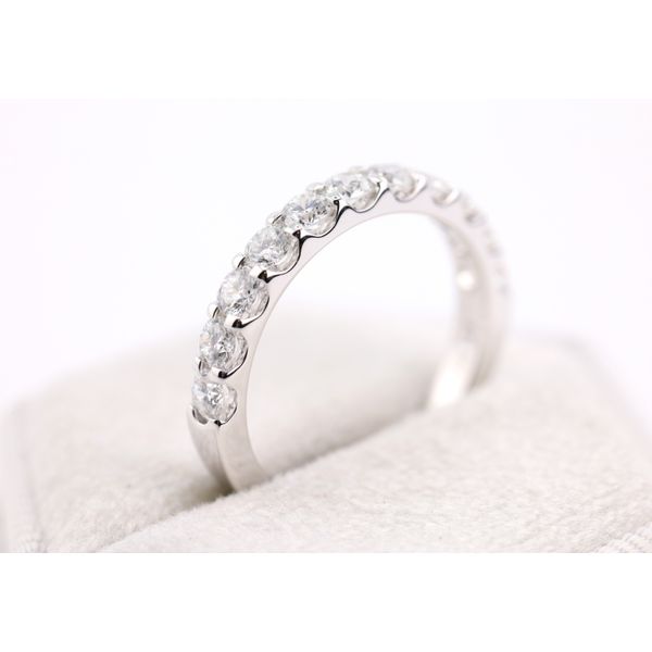 14K White Gold Lab-Grown Diamond Wedding Band Image 2 Puckett's Fine Jewelry Benton, KY