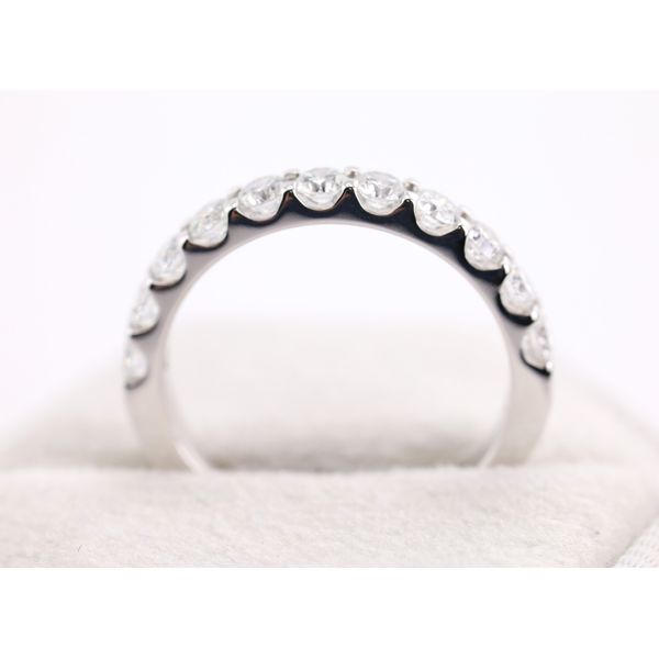 14K White Gold Lab-Grown Diamond Wedding Band Image 3 Puckett's Fine Jewelry Benton, KY