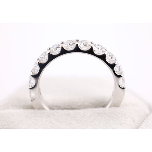 14K White Gold Lab-Grown Diamond Wedding Band Image 3 Puckett's Fine Jewelry Benton, KY