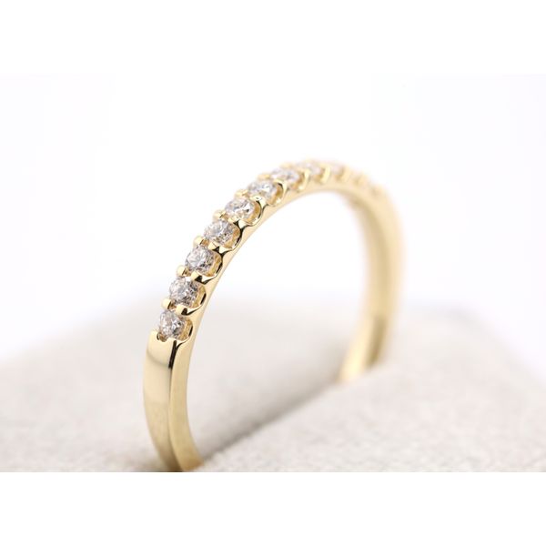 14K Yellow Gold Lab-Grown Diamond Wedding Band Image 2 Puckett's Fine Jewelry Benton, KY