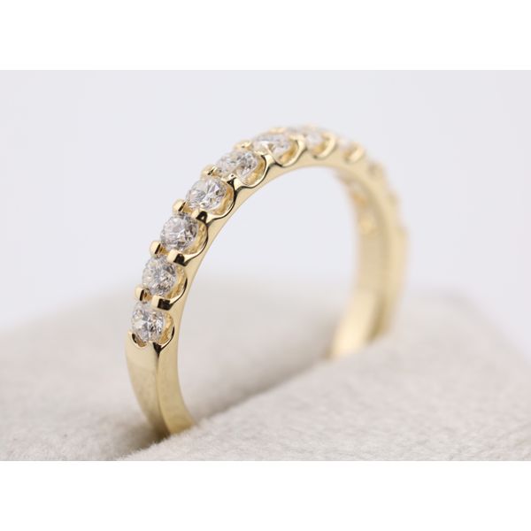 14K Yellow Gold Lab-Grown Diamond Wedding Band Image 2 Puckett's Fine Jewelry Benton, KY