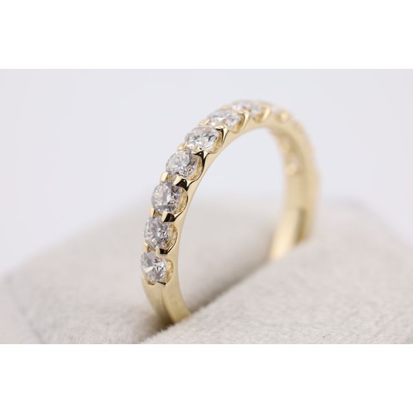 14K Yellow Gold Lab-Grown Diamond Wedding Band Image 2 Puckett's Fine Jewelry Benton, KY