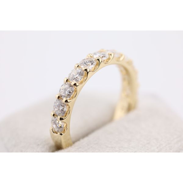 14K Yellow Gold Lab-Grown Diamond Wedding Band Image 2 Puckett's Fine Jewelry Benton, KY