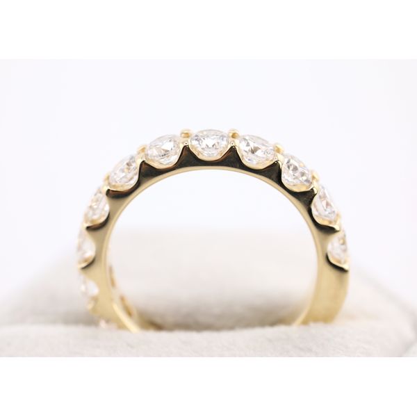 14K Yellow Gold Lab-Grown Diamond Wedding Band Image 3 Puckett's Fine Jewelry Benton, KY
