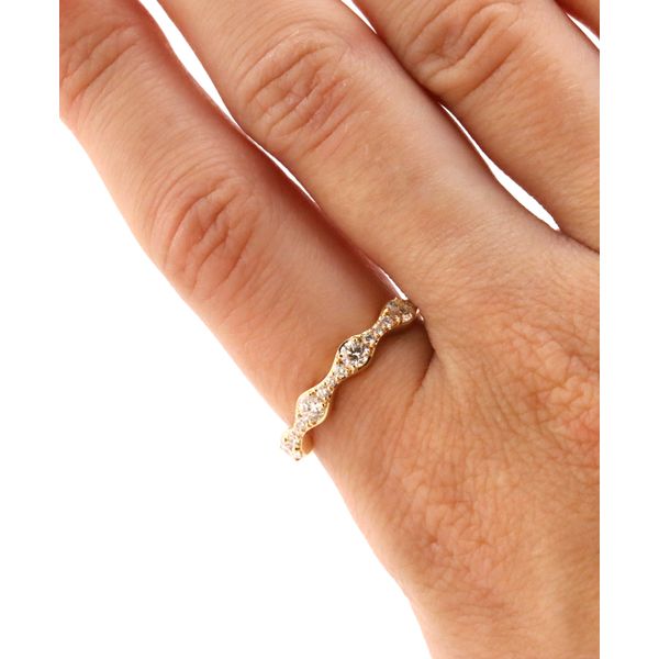 14K Yellow Gold Ladies Natural Diamond Wedding Band – 0.50ctw Image 4 Puckett's Fine Jewelry Benton, KY