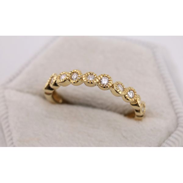 14K Yellow Gold Diamond Wedding Band Image 2 Puckett's Fine Jewelry Benton, KY