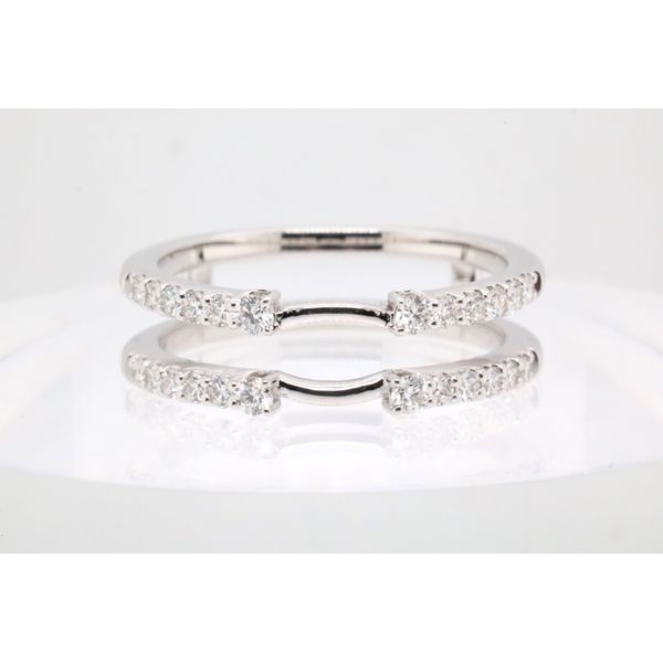 14K White Gold Diamond Guard Band Puckett's Fine Jewelry Benton, KY