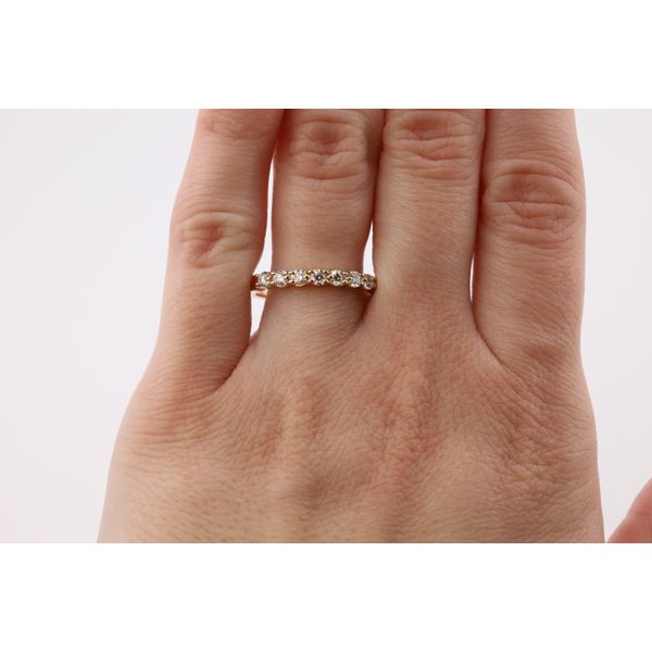 14K Yellow Gold Natural Diamond 7-Stone Band – 0.75ctw Image 3 Puckett's Fine Jewelry Benton, KY