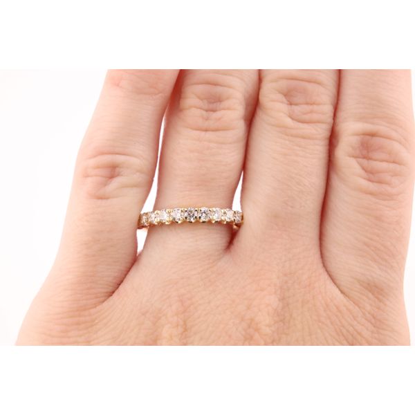 14K Yellow Gold Natural Diamond Scalloped Wedding Band – 0.50ctw Image 3 Puckett's Fine Jewelry Benton, KY