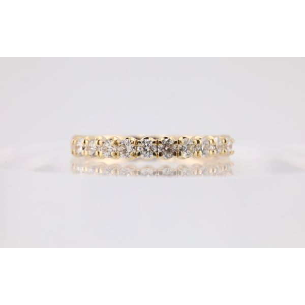 14K Yellow Gold Natural Diamond Scalloped Wedding Band – 0.50ctw Puckett's Fine Jewelry Benton, KY