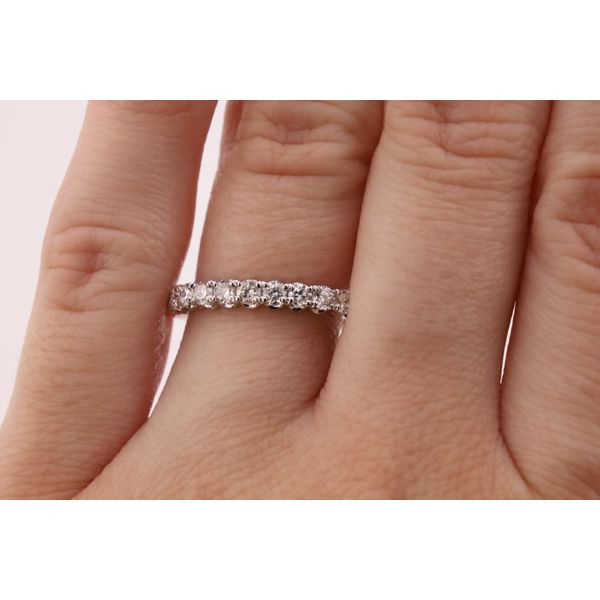 14K White Gold Natural Diamond Wedding Band – 0.50 CTW Image 3 Puckett's Fine Jewelry Benton, KY