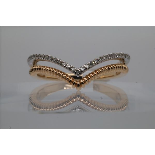 10K White Gold and Yellow Gold Diamond Fashion Ring Puckett's Fine Jewelry Benton, KY