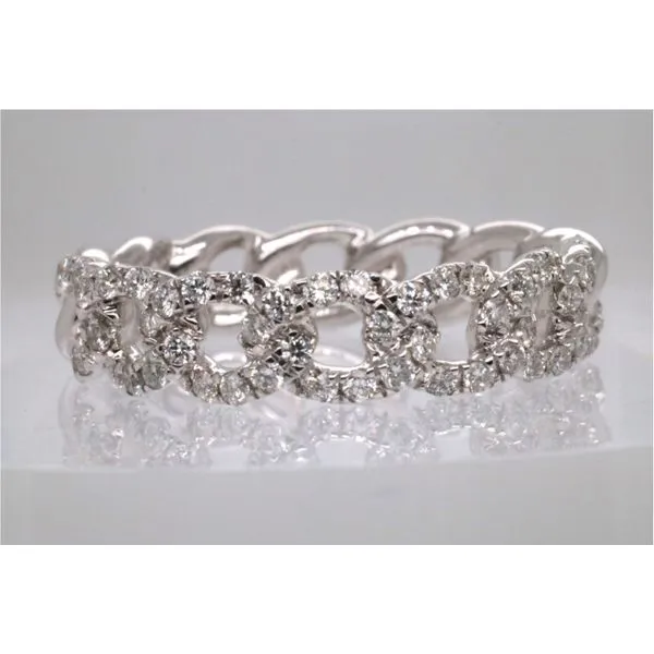 14K White Gold Diamond Cuban Link Ring Puckett's Fine Jewelry Benton, KY