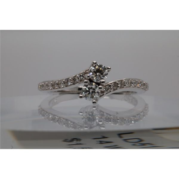 14K White Gold Diamond Duo Ring Puckett's Fine Jewelry Benton, KY