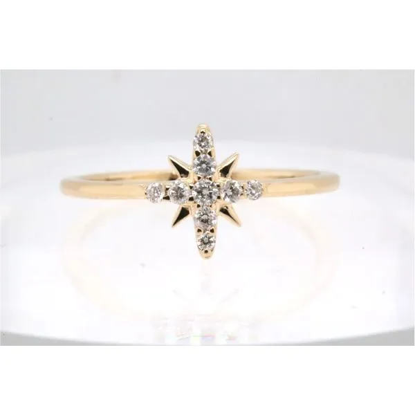 14K Yellow Gold North Star Diamond Ring Puckett's Fine Jewelry Benton, KY