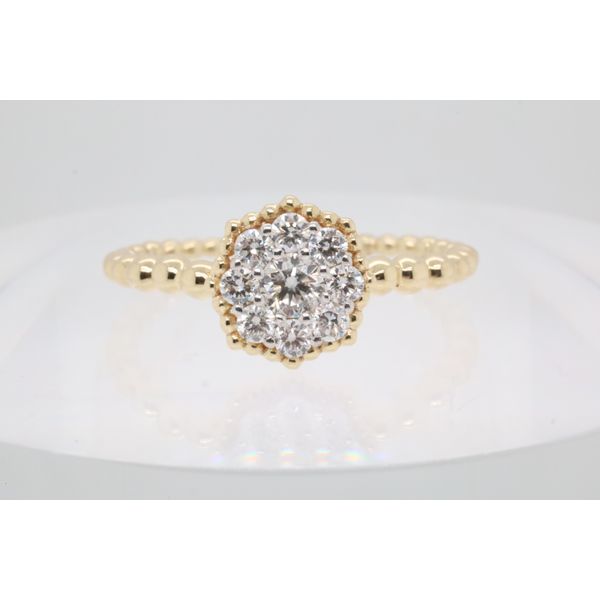 14K Yellow Gold Diamond Cluster Ring Puckett's Fine Jewelry Benton, KY
