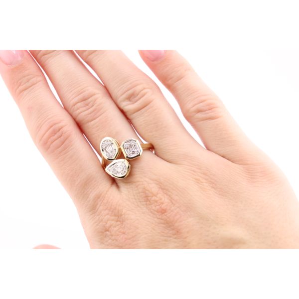 14K Yellow Gold Multi-Shape Diamond Ring Image 3 Puckett's Fine Jewelry Benton, KY