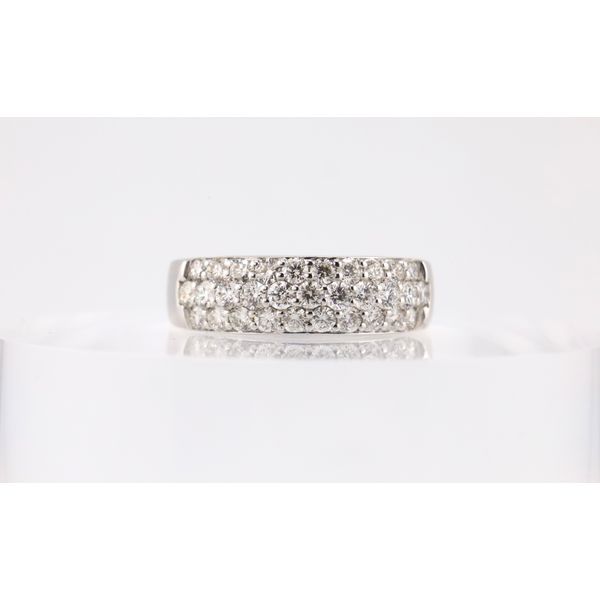 Platinum Multi-Row Diamond Band Puckett's Fine Jewelry Benton, KY