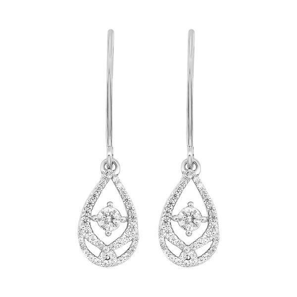 Sterling Silver Diamond Fashion Earrings Puckett's Fine Jewelry Benton, KY
