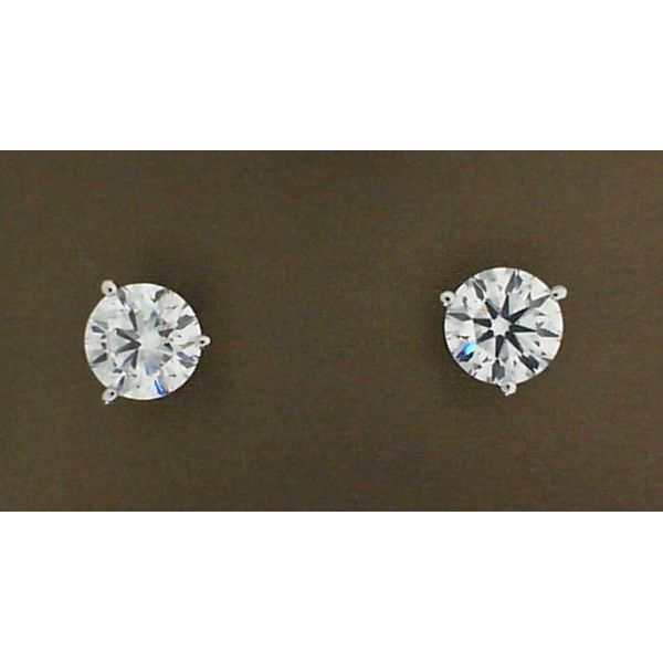14K White Gold Lab Grown Diamond Earrings Puckett's Fine Jewelry Benton, KY