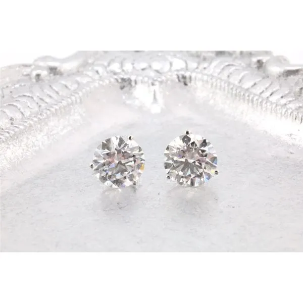14KW Lab Grown Diamond Stud Earrings; 2.50ct TWT Puckett's Fine Jewelry Benton, KY