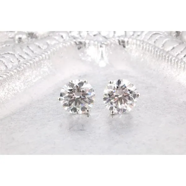 14KW Lab Grown Diamond Stud Earrings, 2.00TWT Puckett's Fine Jewelry Benton, KY