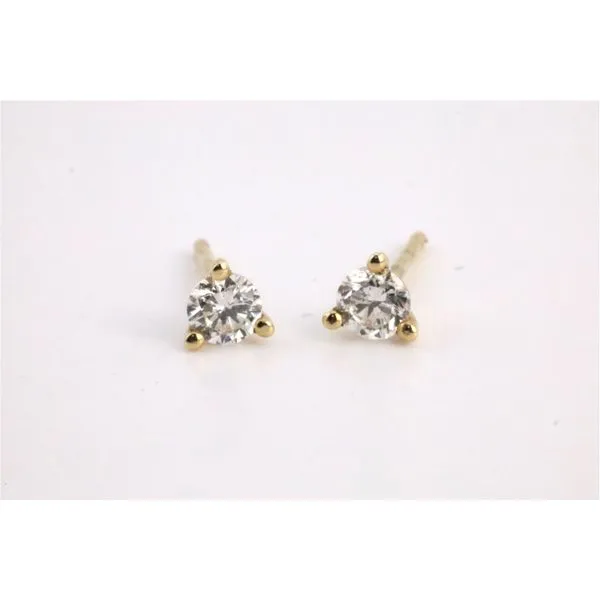 14K White Gold Lab-Grown Diamond Stud Earrings âï¿" .29ctw, 3-Prong Martini Setting Puckett's Fine Jewelry Benton, KY