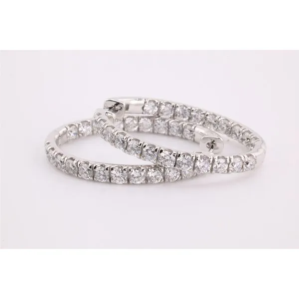 14KW Lab-Grown Diamond Hoop Earrings, 3.00 CT TWT Puckett's Fine Jewelry Benton, KY