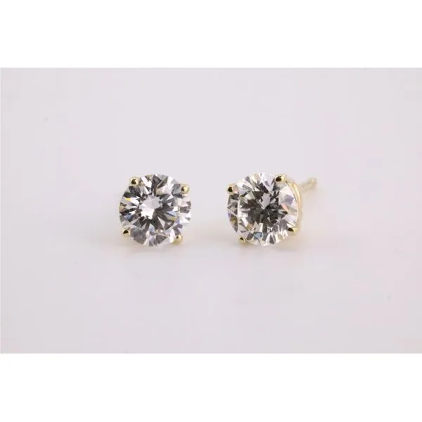 14K Yellow Gold Lab-Grown Diamond Stud Earrings – 1.00ctw Puckett's Fine Jewelry Benton, KY
