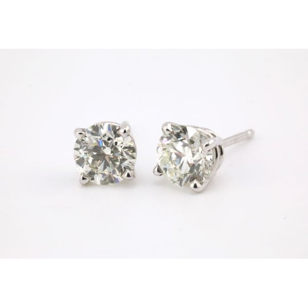 14K White Gold Diamond Solitaire Stud Earrings &acirc;&iuml;&iuml;�&iquest;&iuml;&iquest;�&iuml;&iquest;��&iquest;&iuml;&iuml;&iquest;��&iquest;&iuml;�&iquest;&iuml;&iquest;�" 1.00ctw Puckett's Fine Jewelry Benton, KY