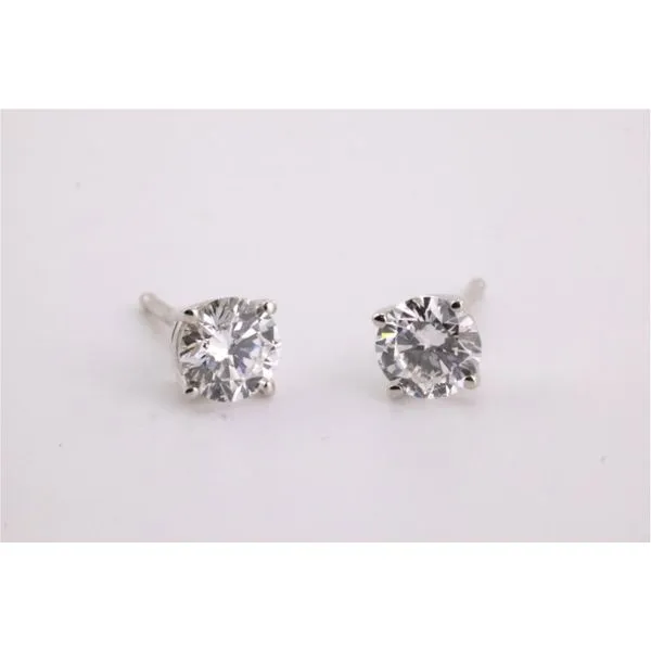 14K White Gold Lab-Grown Diamond Stud Earrings – .50ctw Puckett's Fine Jewelry Benton, KY