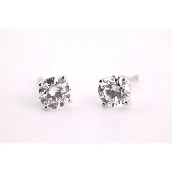 14K White Gold Lab-Grown Diamond Stud Earrings – .75ctw Puckett's Fine Jewelry Benton, KY