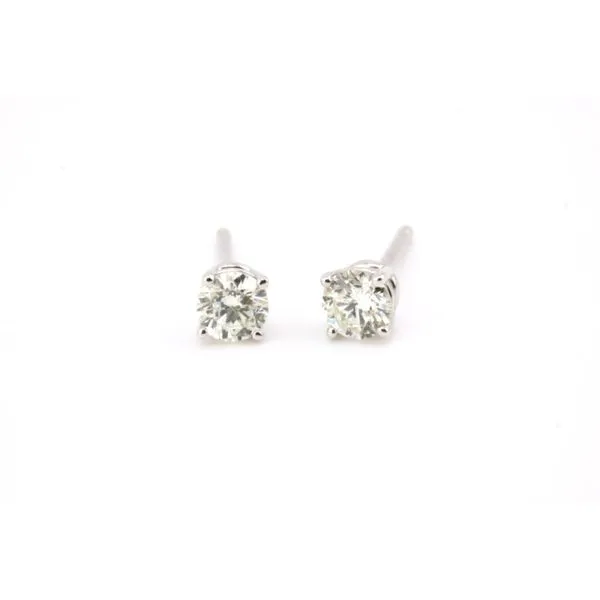 14K White Gold Diamond Solitaire Stud Earrings – .20ctw Puckett's Fine Jewelry Benton, KY