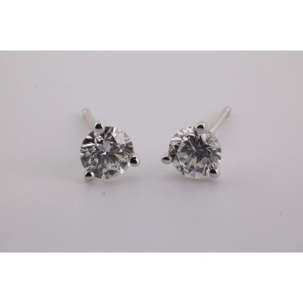 14K White Gold Lab-Grown Diamond Stud Earrings .64ctw Puckett's Fine Jewelry Benton, KY