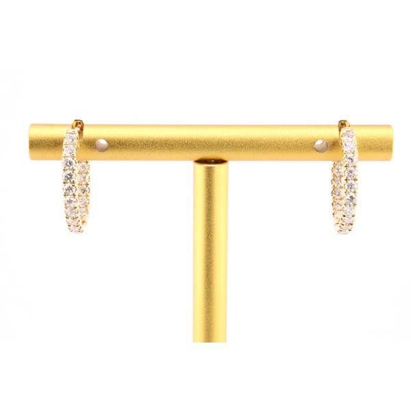 14KY Lab Grown Diamond Hoop Earrings, 1.00CT TWT Puckett's Fine Jewelry Benton, KY