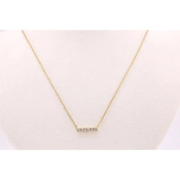 14KY Petite Diamond Bar Necklace Puckett's Fine Jewelry Benton, KY